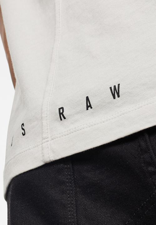G-STAR - Vertical raw slim fit tee -  grey