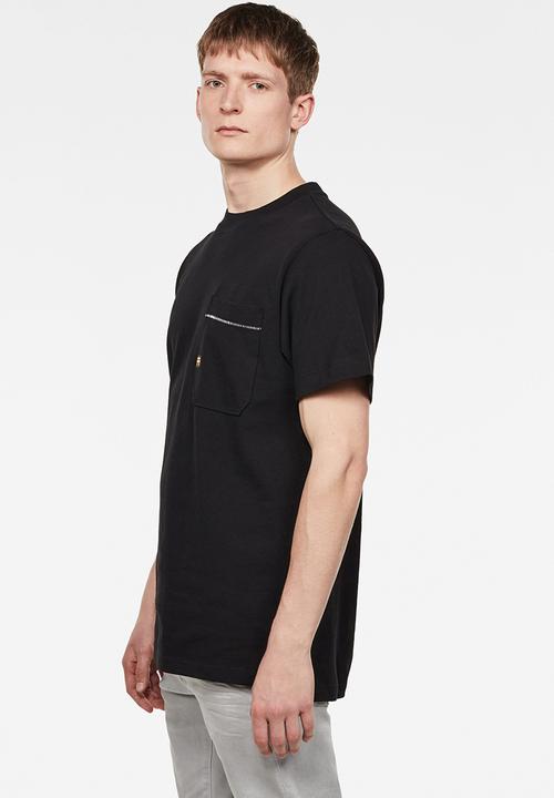 G-STAR - Pocket loose short sleeve tee - black