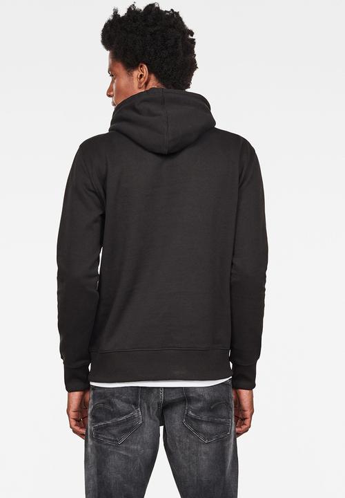 G-STAR - Graphic 14 core long sleeve hoodie - black