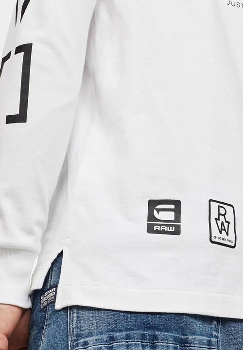 G-STAR - Multi arm GR shield tee - white