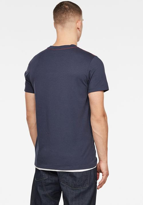 G-STAR - Boxed raw graphic short sleeve tee - blue