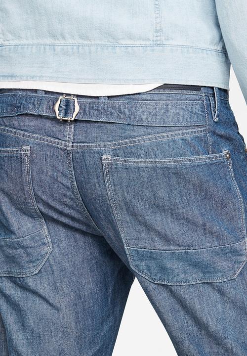 G-STAR - Loic relaxed fit tapered jeans - navy