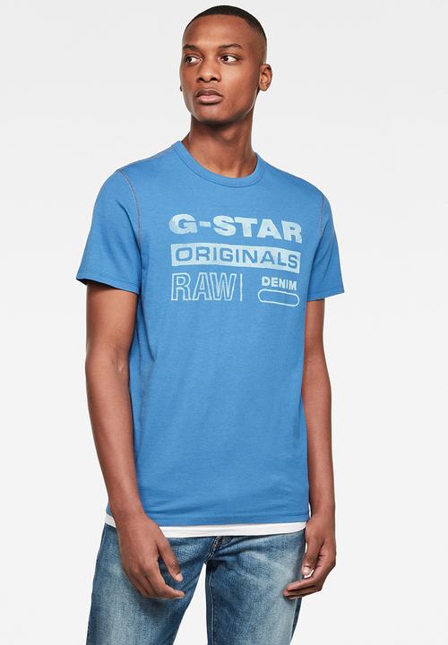 blue g star shirt