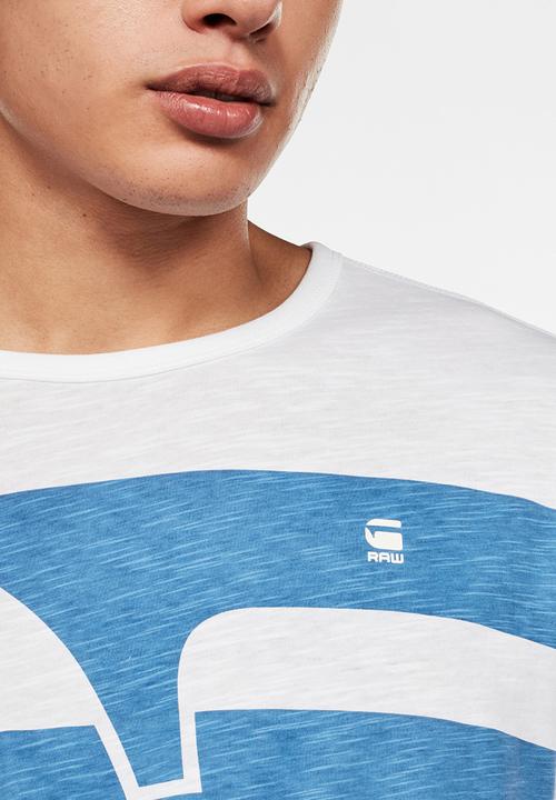 G-STAR - One stripe gr tee - white