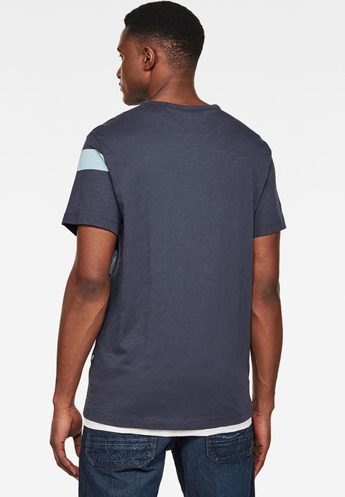 G-STAR - One stripes graphic short sleeve tee - blue