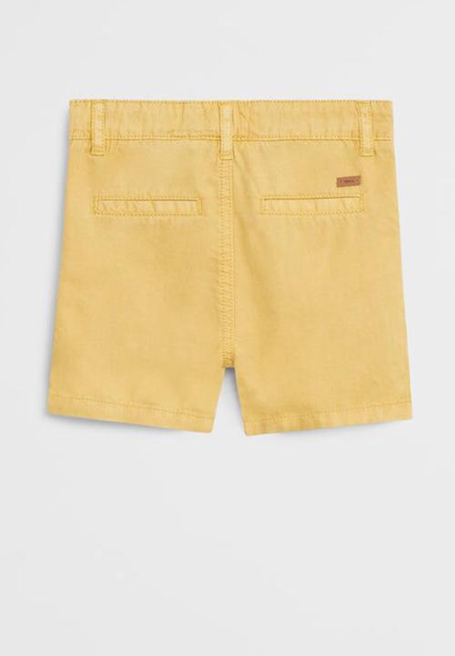 MANGO - Bermuda shorts berchi6 - yellow