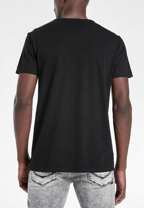 S.P.C.C - Bridge straight hem logo tee - black
