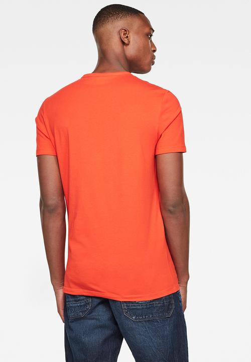 G-STAR - Multi layer raw gr slim fit short sleeve tee - orange 
