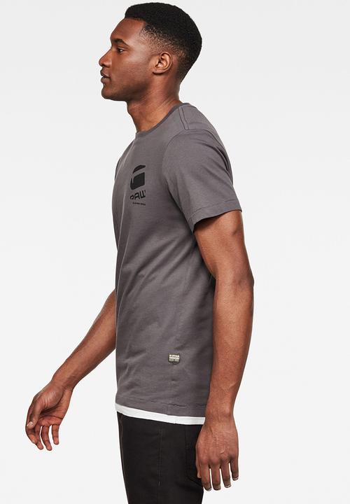 G-STAR - Big logo back gr short sleeve tee - grey