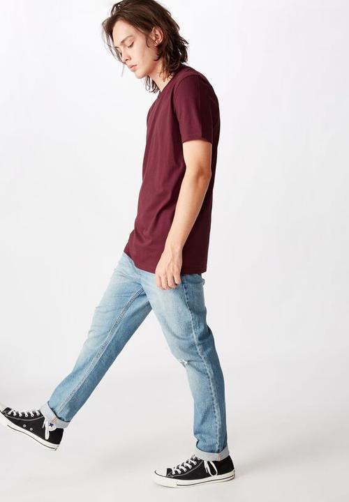 Factorie - Slim T-shirt - mahogany