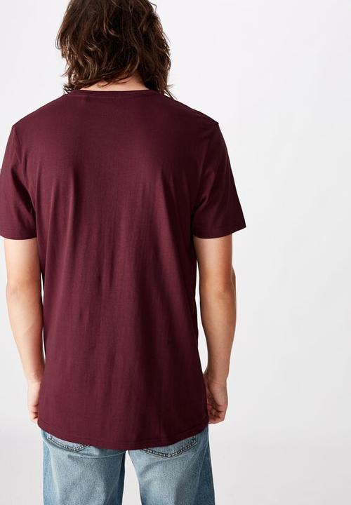 Factorie - Slim T-shirt - mahogany