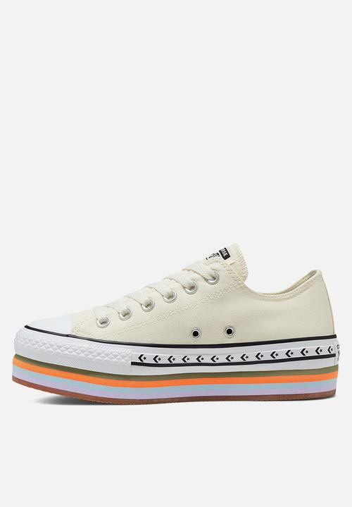 Converse - Chuck Taylor All Star platform layer ox - egret/total orange/gum