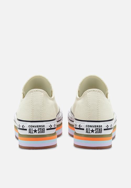 Converse - Chuck Taylor All Star platform layer ox - egret/total orange/gum