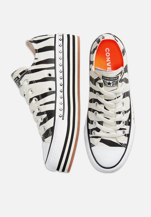 Converse - Chuck Taylor All Star platform layer ox - egret/black/gum