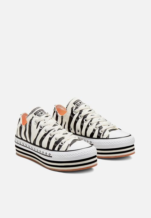 Converse - Chuck Taylor All Star platform layer ox - egret/black/gum