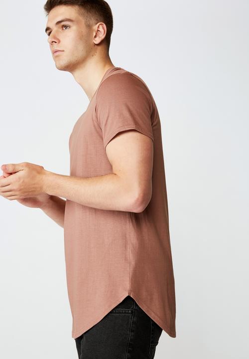 Factorie - Curved T-shirt - nut meg