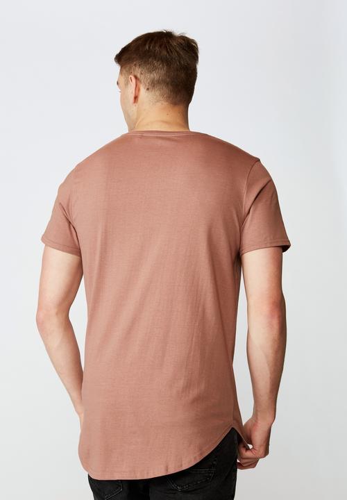 Factorie - Curved T-shirt - nut meg