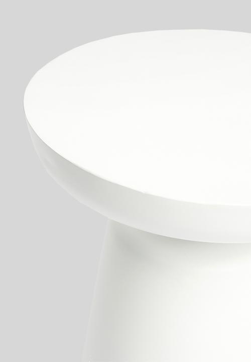 Sixth Floor - Drum side table - white