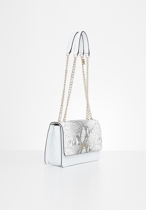 GUESS - Regina convertible xbody flap - white & grey 