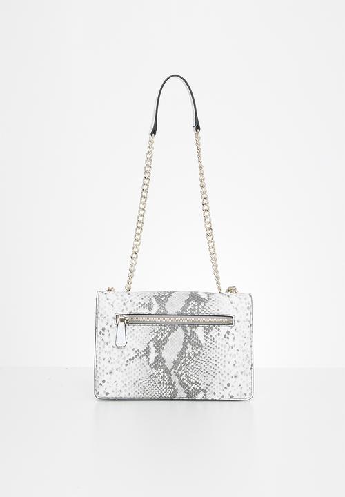 GUESS - Regina convertible xbody flap - white & grey 