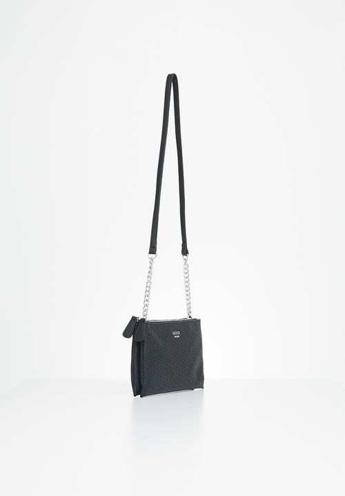 GUESS - Campos mini double crossbody zip - black