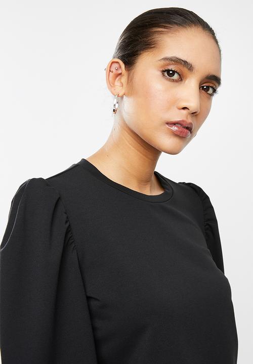 Blake - Balloon sleeve sweater - black