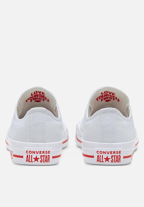Converse - Chuck taylor all star love canvas - photon dust/university red