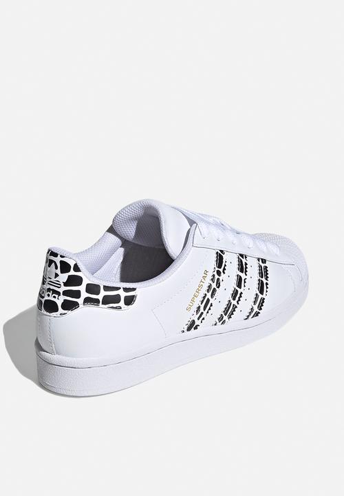 adidas Originals - Superstar w - ftwr white, gold met & core black