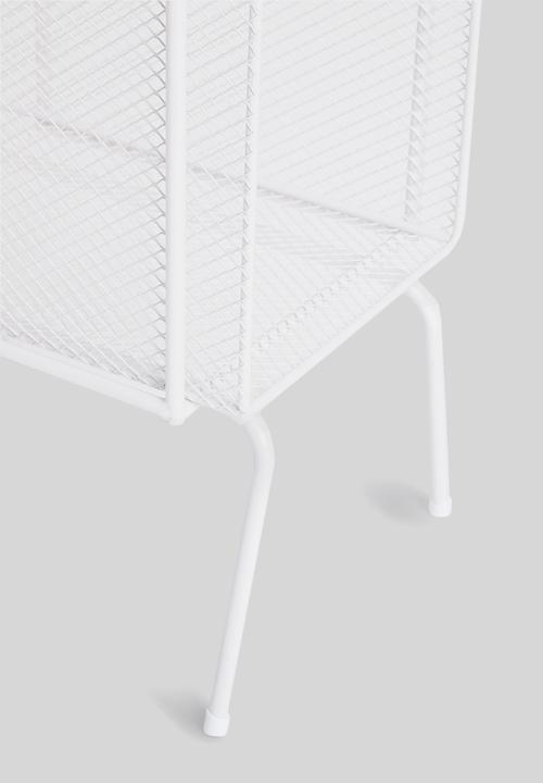 Sixth Floor - Macy mesh side table - white