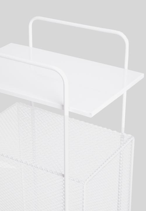 Sixth Floor - Macy mesh side table - white