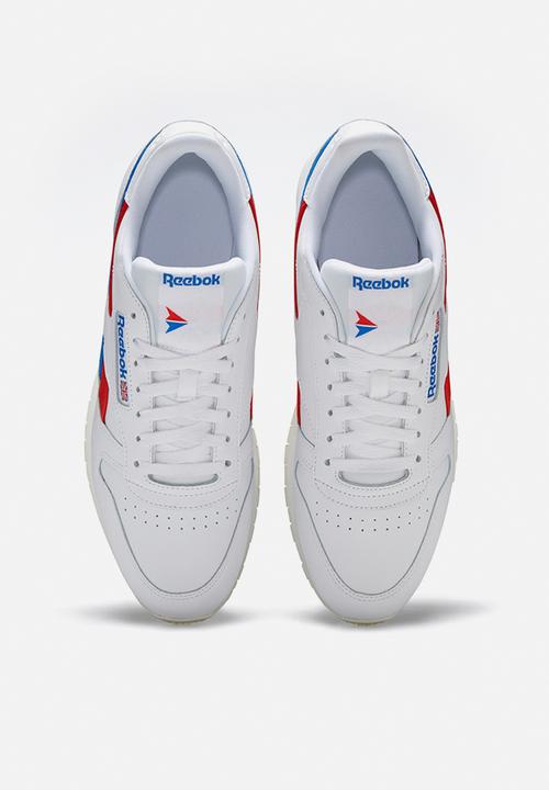 Reebok - Cl lthr - white/instinct red/dynamic blue