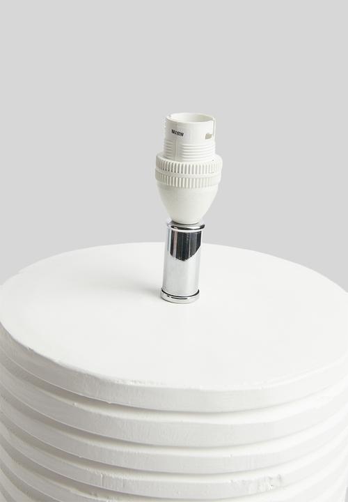SF Collection - Ridges lamp base - white