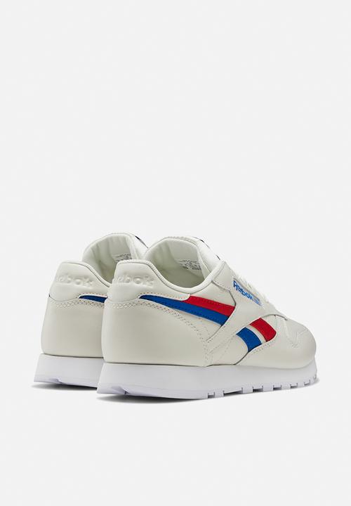 Reebok - Cl lthr - chalk/vector red/vector blue