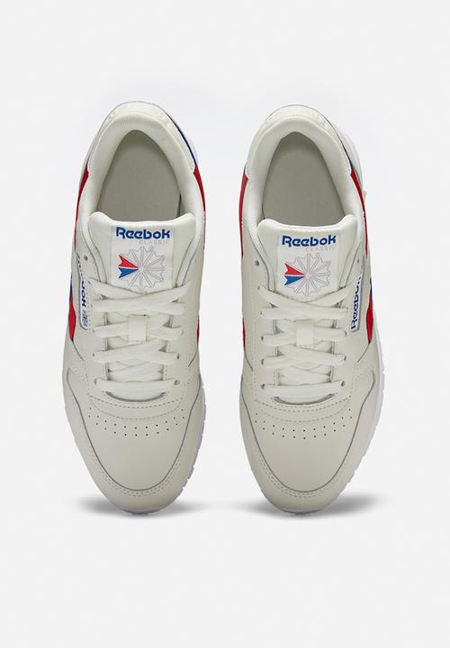 Reebok - Cl lthr - chalk/vector red/vector blue