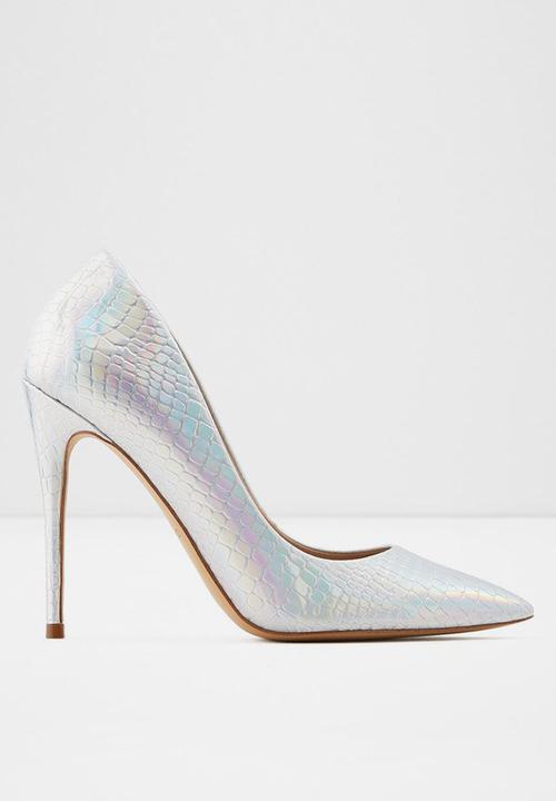aldo silver heels