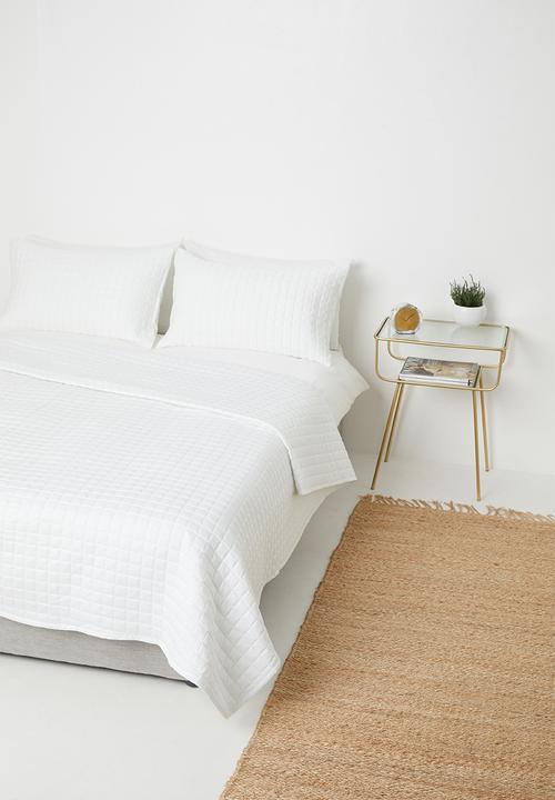Sixth Floor - Cotton quilt - white