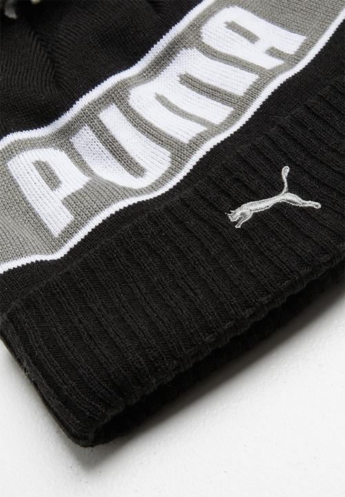 PUMA - Puma pom beanie - black ultra grey
