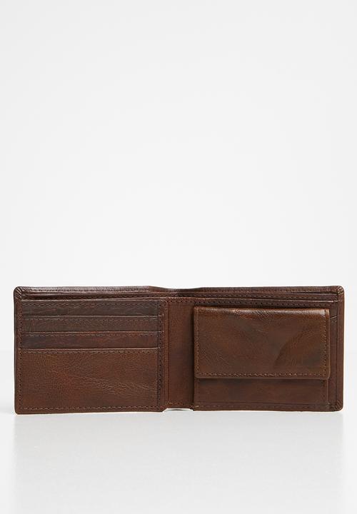 POLO - Hamilton small multi card with coin wallet - brown