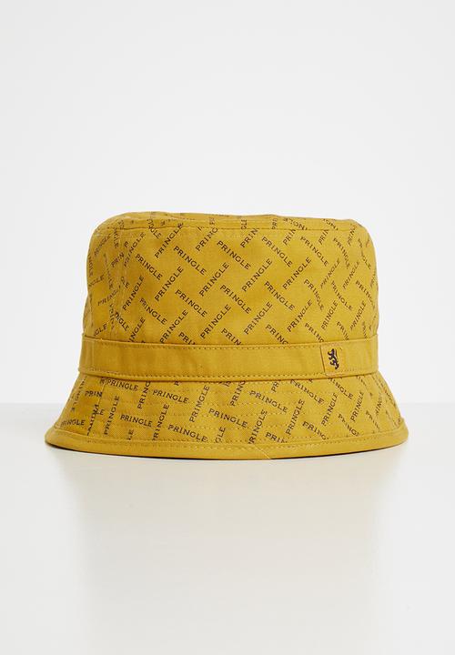 Pringle of Scotland - Daniel hat - yellow & black