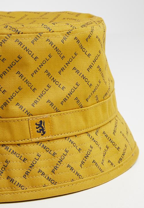 Pringle of Scotland - Daniel hat - yellow & black