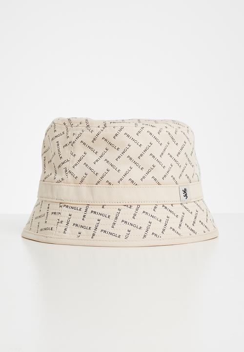 Pringle of Scotland - Daniel hat - stone & navy