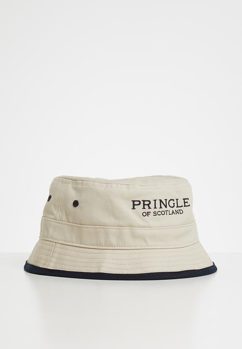 Pringle of Scotland - Sammy hat - stone & navy