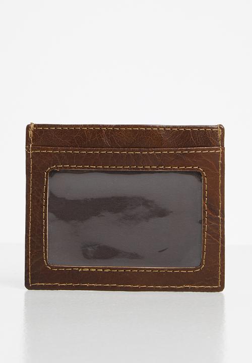 POLO - Hamilton drivers licence card holder - brown