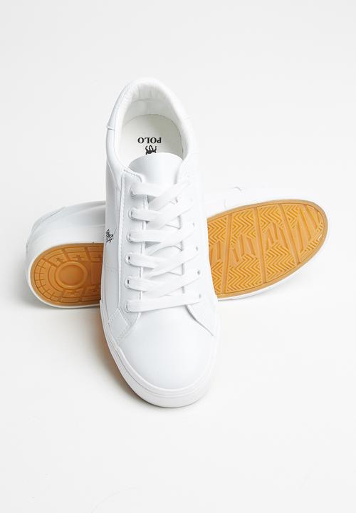 POLO - Oliver plain vamp leather sneaker - white1