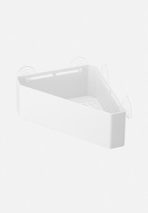 Yamazaki - Tower bath room corner rack - white