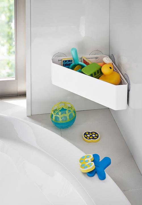 Yamazaki - Tower bath room corner rack - white