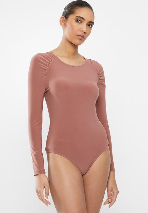 Blake - Round neck bodysuit - pink