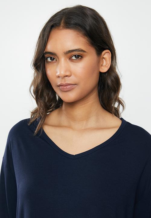 Superbalist - V-neck sleep top & pants set - navy