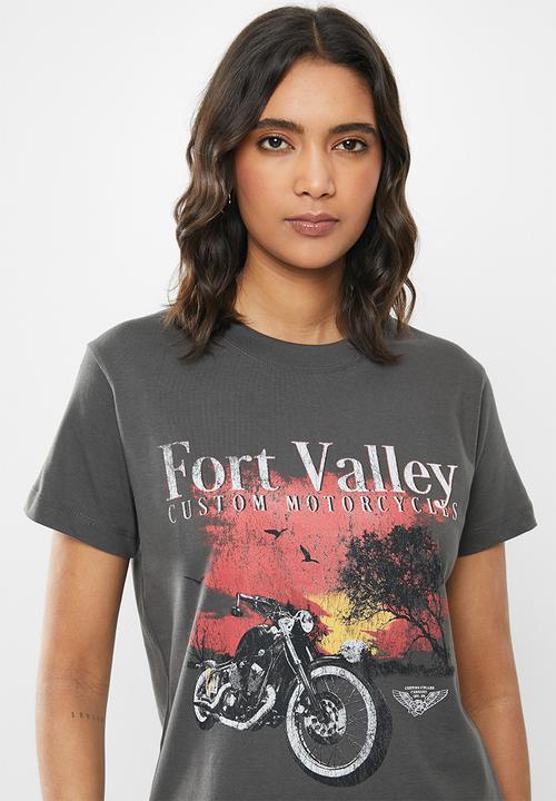 Cotton On - Classic vintage T-hirt fort valley - slate grey