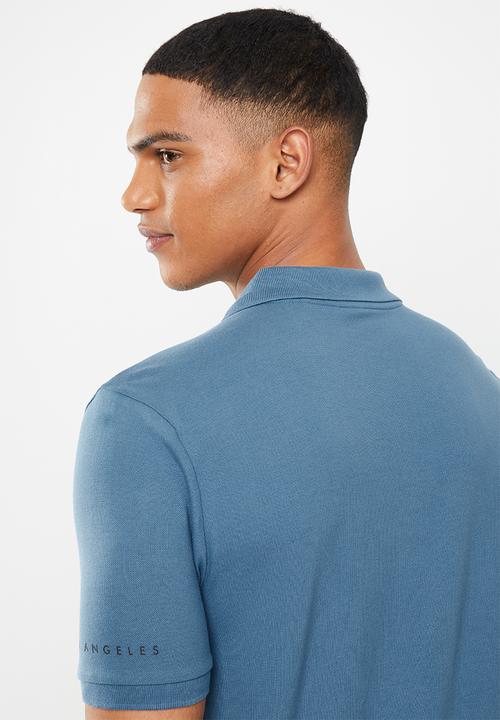 GUESS - Short sleeve fashion polo - blue